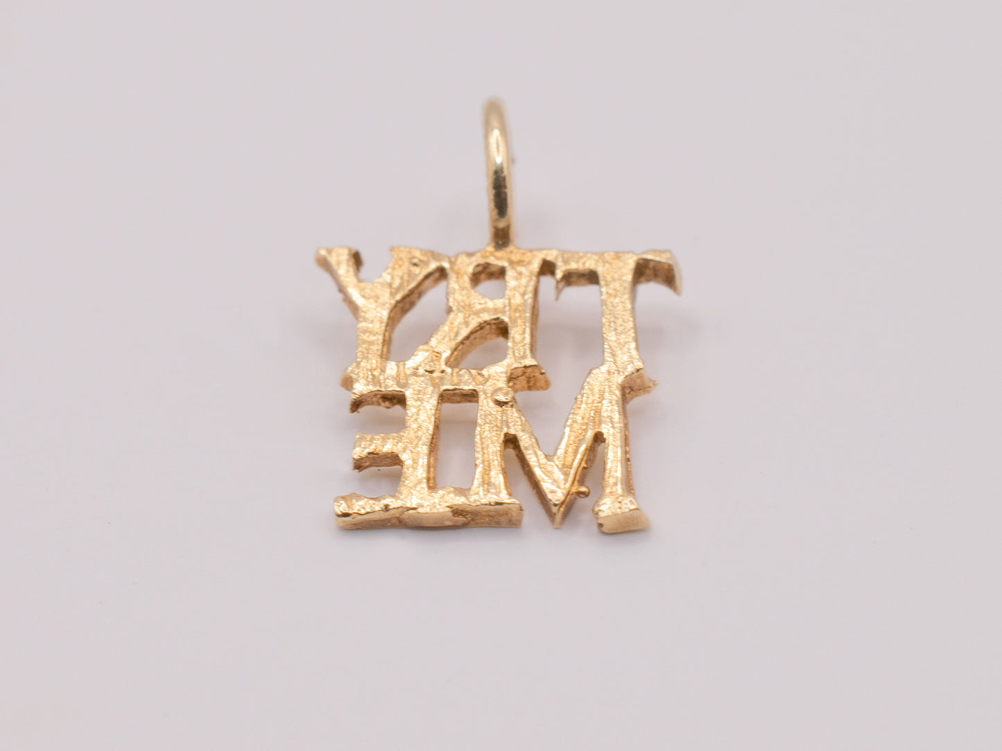 Vintage 14k "Try Me" Charm/Pendant