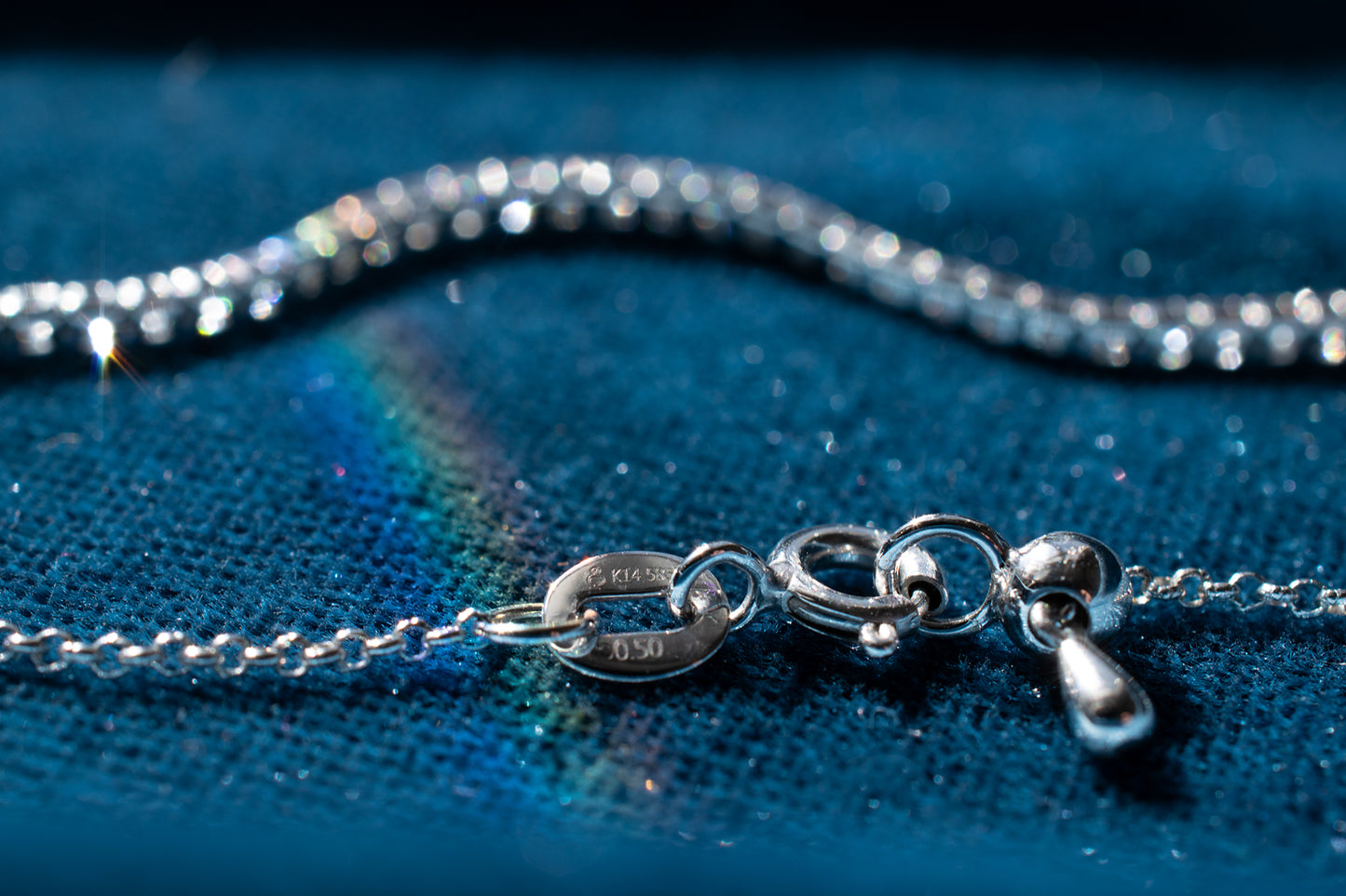 14k White Gold Diamond Bracelet