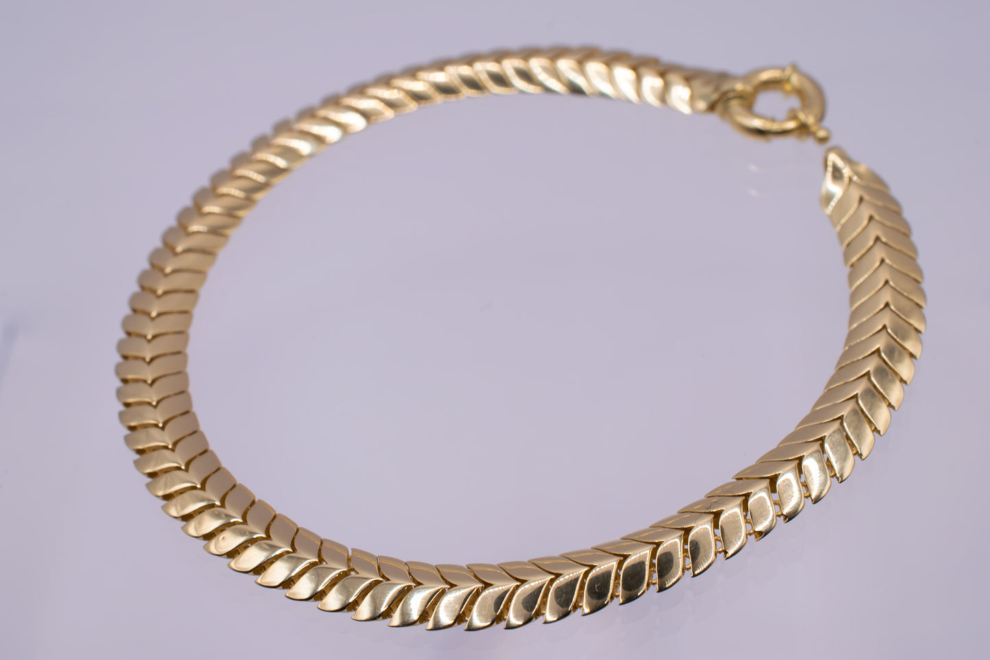 14K Gold Chevron Link bracelet