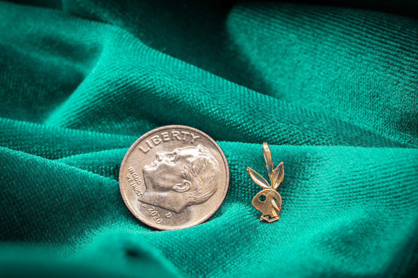 Vintage 14k Playboy Bunny Charm