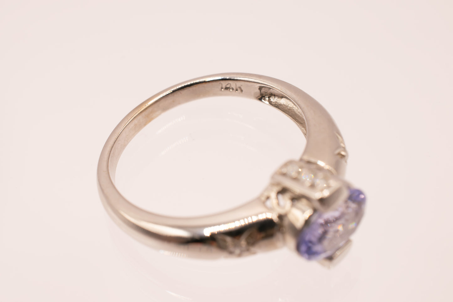 Vintage 14k Tanzanite and Diamond Ring