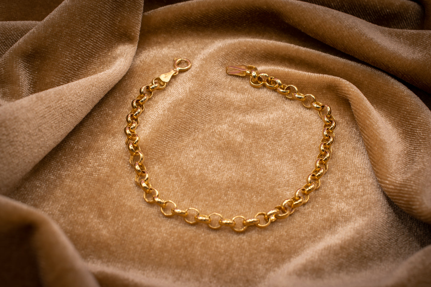 Vintage 14k Round Link Bracelet
