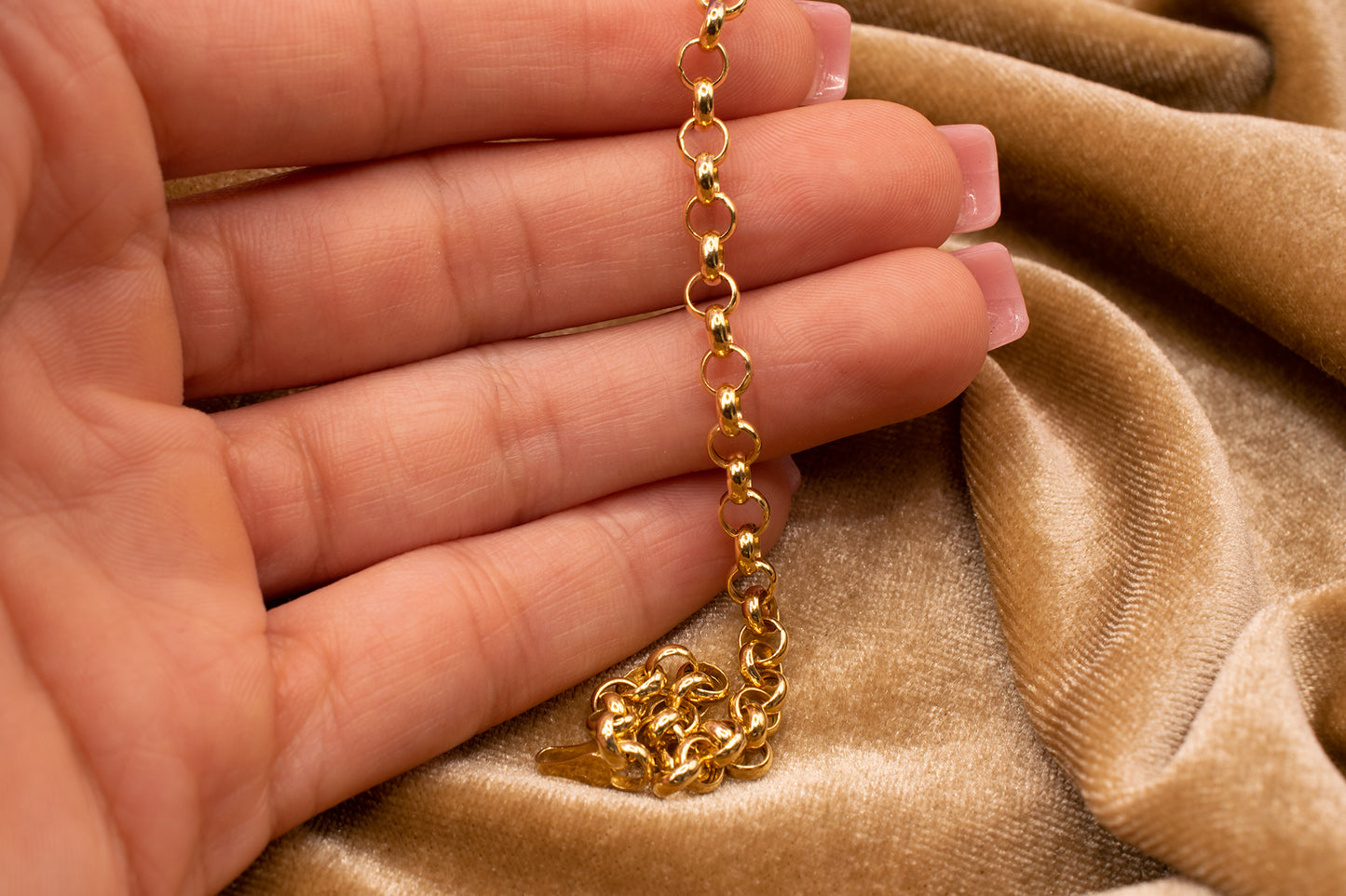 Vintage 14k Round Link Bracelet