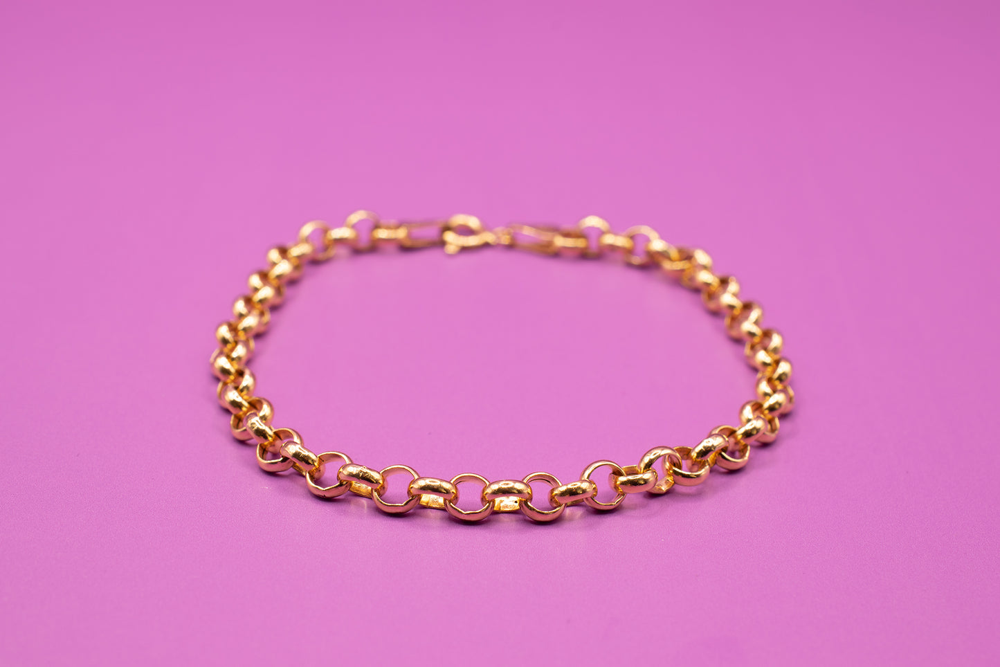 Vintage 14k Round Link Bracelet