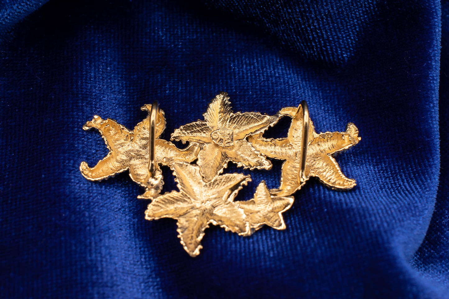 Vintage 14K Yellow Gold Starfish Ocean Theme Slide Pendant