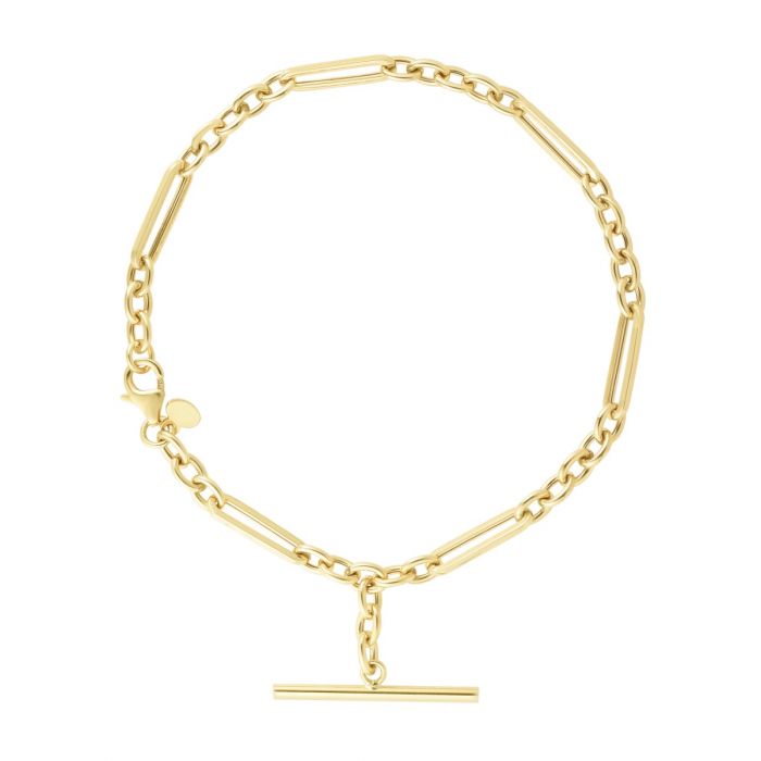 14K Chain Link Toggle Bracelet