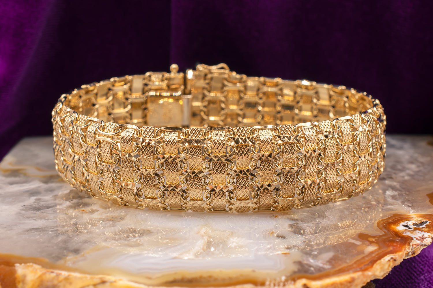 24K Gold Plated 1960s Chain Bracelet – Vintage by Misty