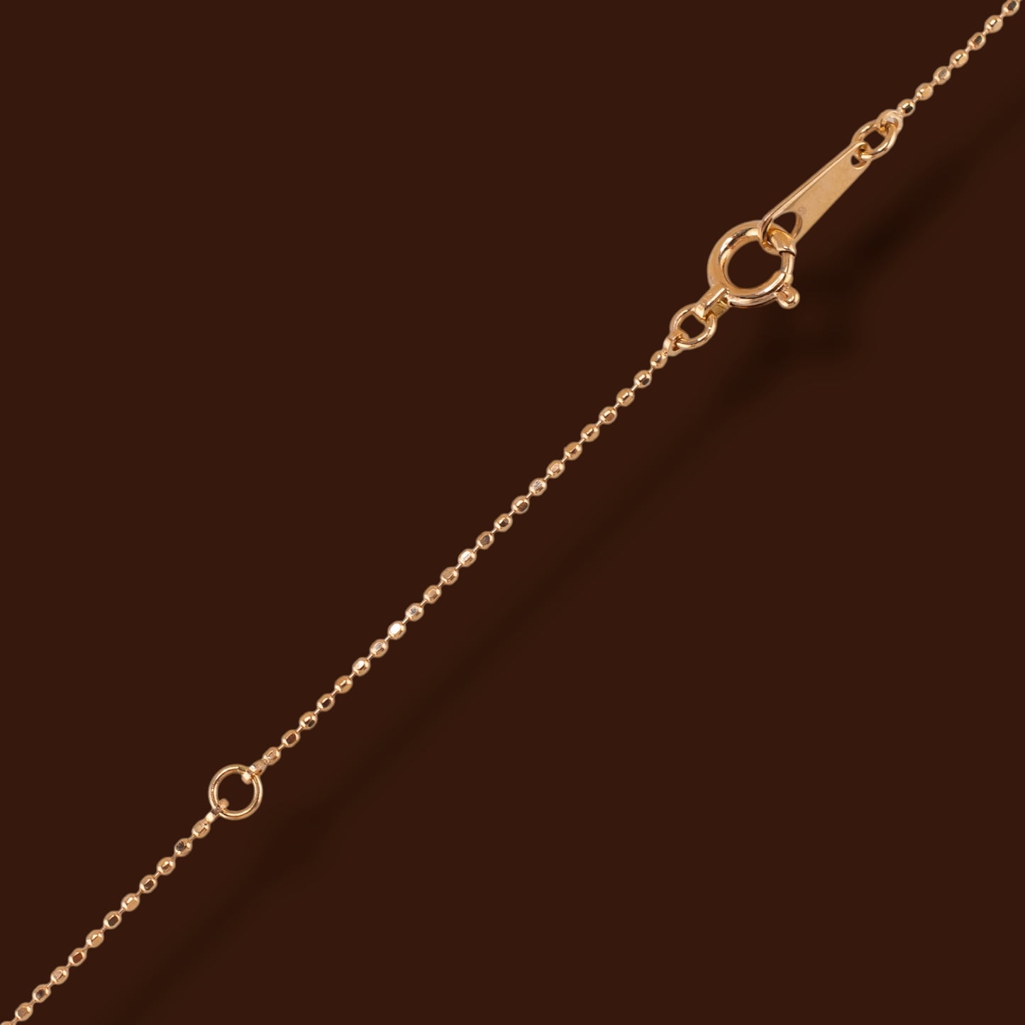 18K Rose Gold 0.10 CTW Diamond Oval Slide Pendant Adjustable Necklace