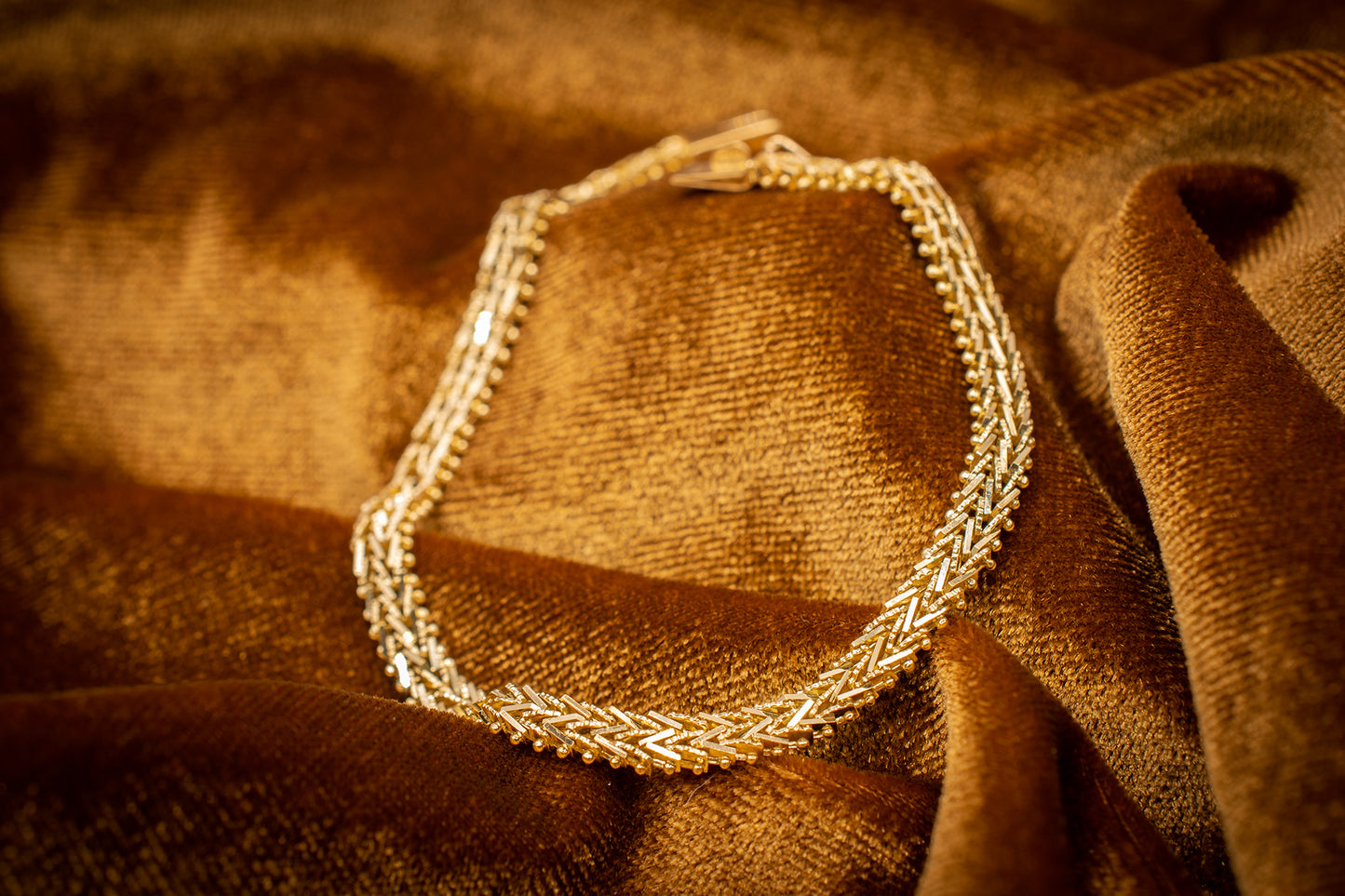 Vintage 14k Fancy Link Bracelet