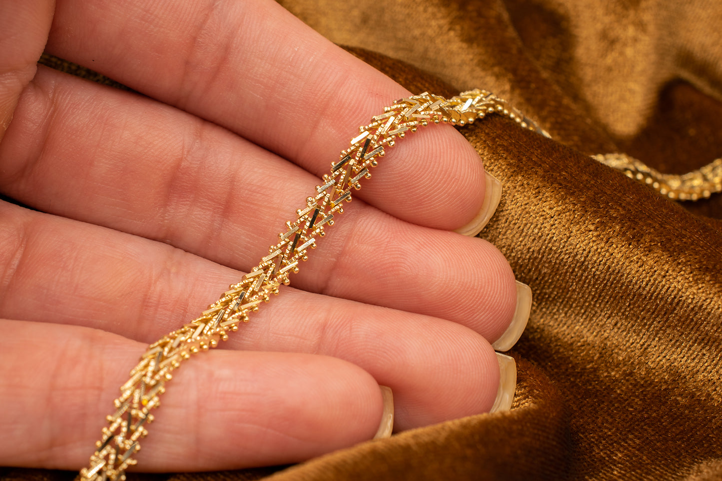 Vintage 14k Fancy Link Bracelet