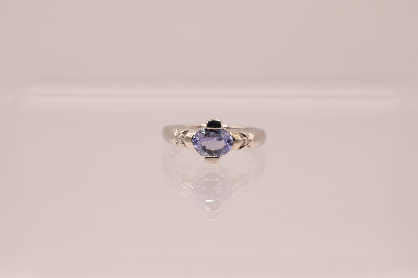 Vintage 14k Tanzanite and Diamond Ring