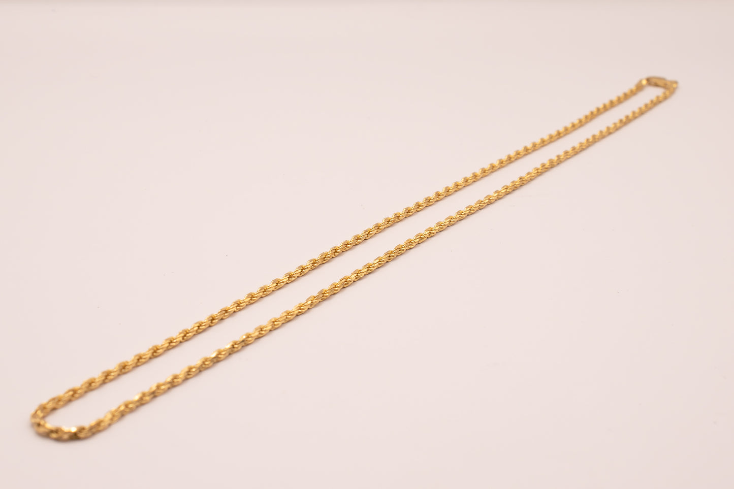 Vintage 14k Solid Gold Rope Chain